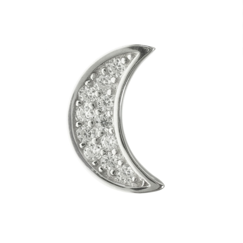 Pendientes asimétricos luna y estrella de...