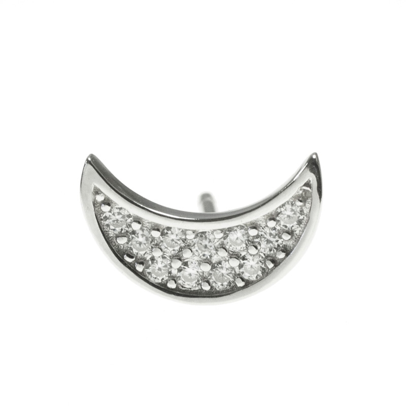 Pendientes asimétricos luna y estrella de...