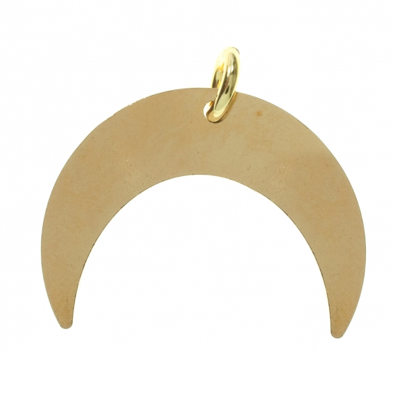 Colgante luna invertida dorada