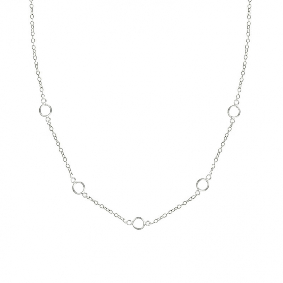 Collar ajustable 5 anillas Plata de Ley