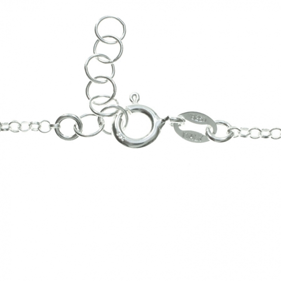 Collar con lunas colgantes Plata de Ley 2