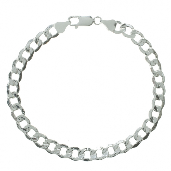 Pulsera hombre eslabón Grumet Plata de Ley