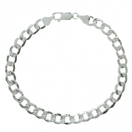 Pulsera hombre eslabón Grumet Plata de Ley
