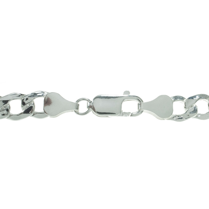 Pulsera hombre eslabón Grumet Plata de Ley