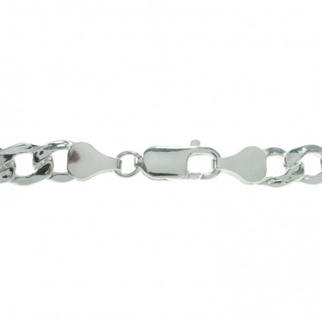 Pulsera hombre eslabón Grumet Plata de Ley