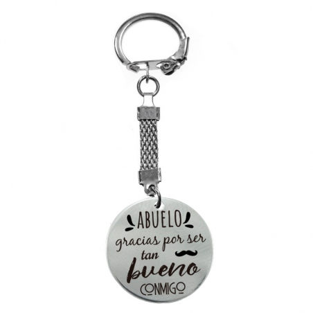 Llavero regalo para abuelo con mensaje