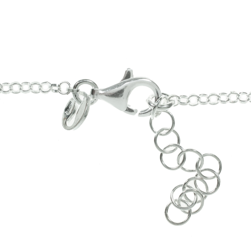 Collar con lunas y Swarovski Plata de Ley