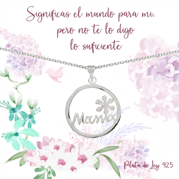 Colgante mamá Plata de Ley 2