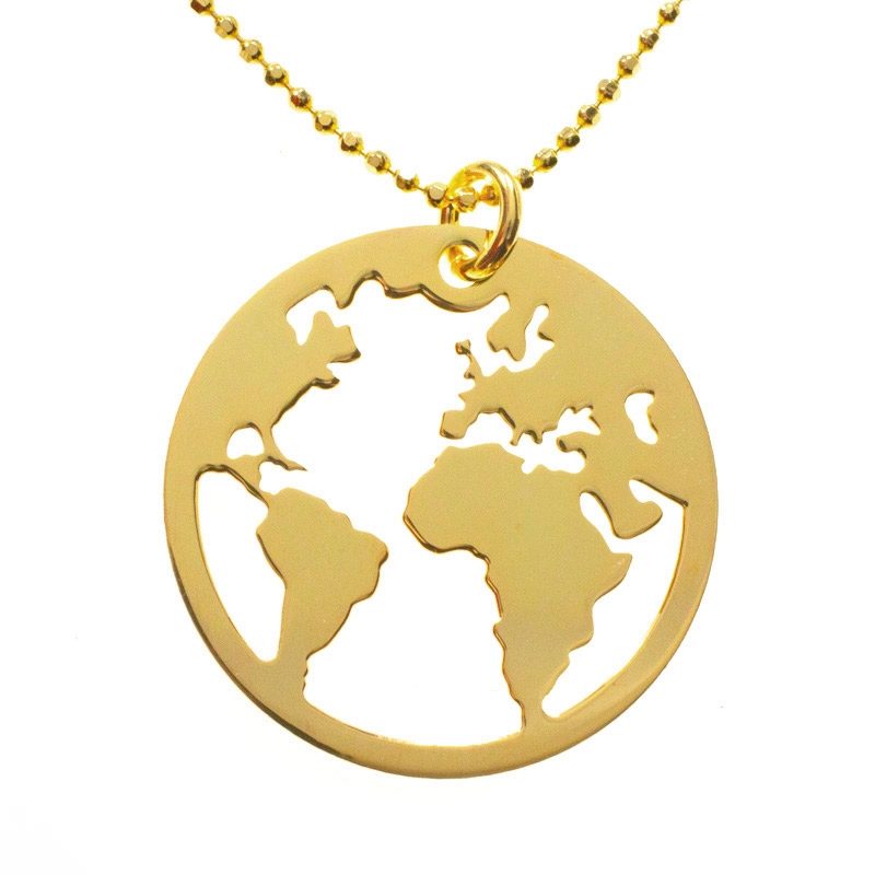 Collar Mundo con mensaje para mamá