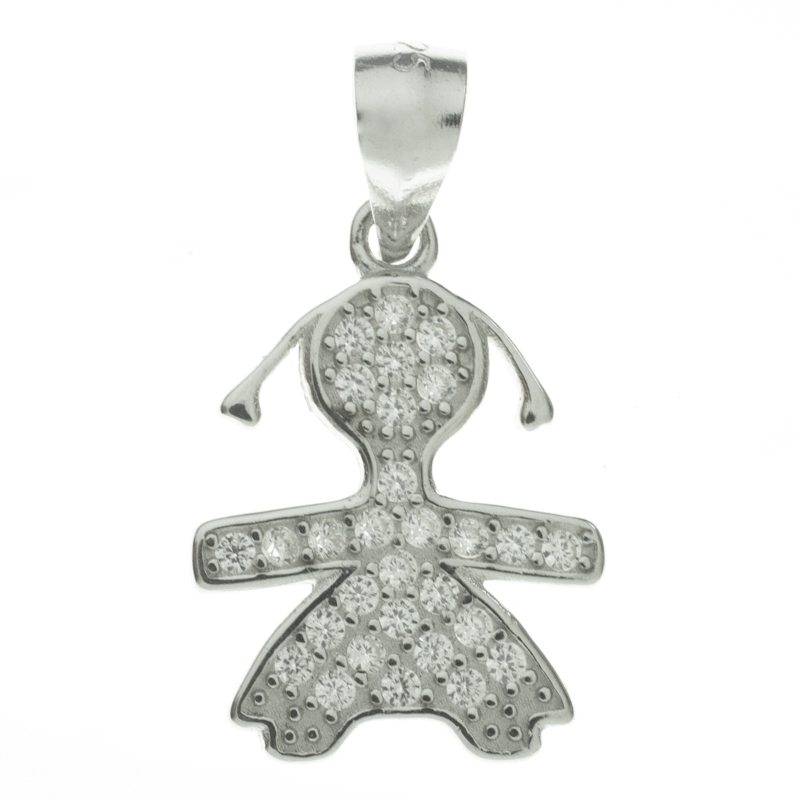 Collar niña con circonitas Plata de Ley