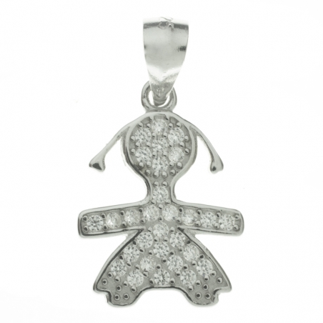 Collar niña con circonitas Plata de Ley