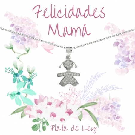 Collar niña con circonitas Plata de Ley