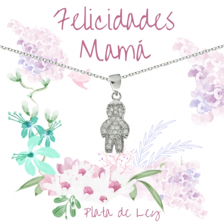 Collar niño con circonitas Plata de Ley