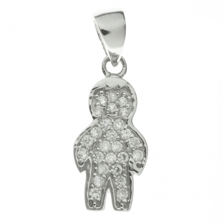 Collar niño con circonitas Plata de Ley