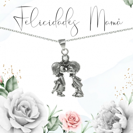 Collar niños Plata de Ley con tarjeta regalo