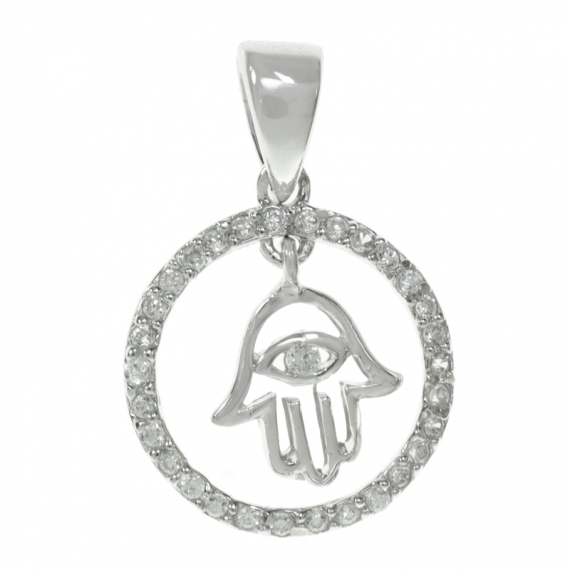 Collar mano de Fátima con Swarovski 2