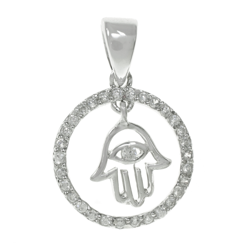 Collar mano de Fátima con Swarovski