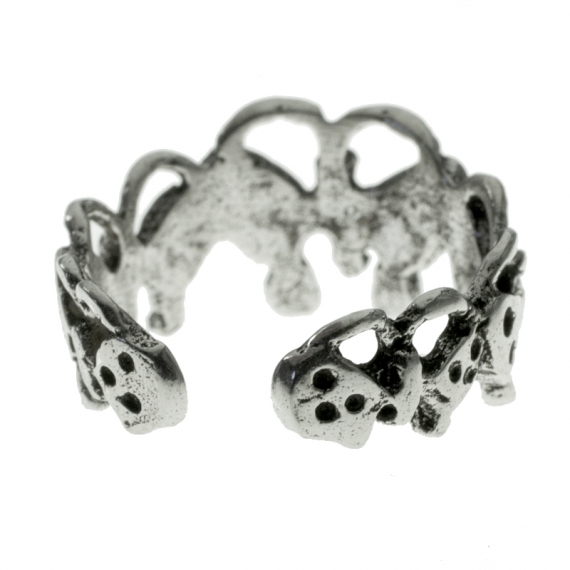 Anillo ajustable mariposas Plata de Ley 925 2