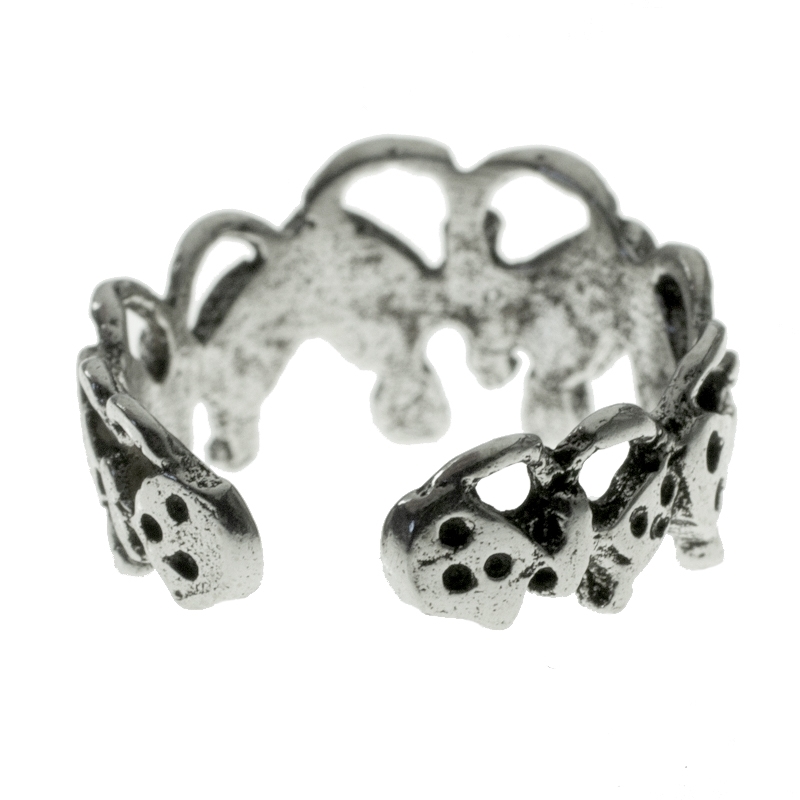 Anillo ajustable mariposas Plata de Ley 925