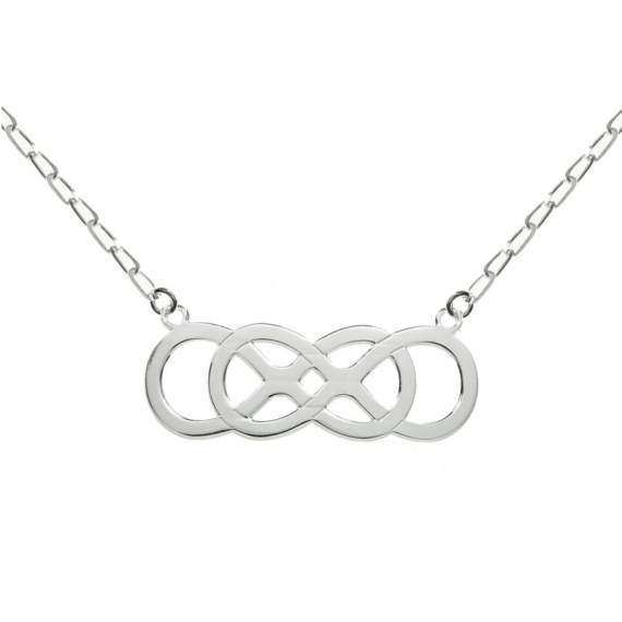 Collar doble infinito Plata de Ley