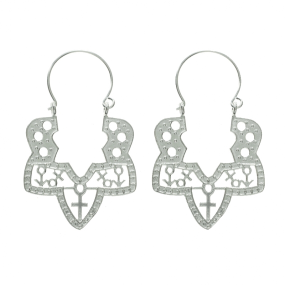 Pendientes Plata Sevillana estrella Plata de Ley