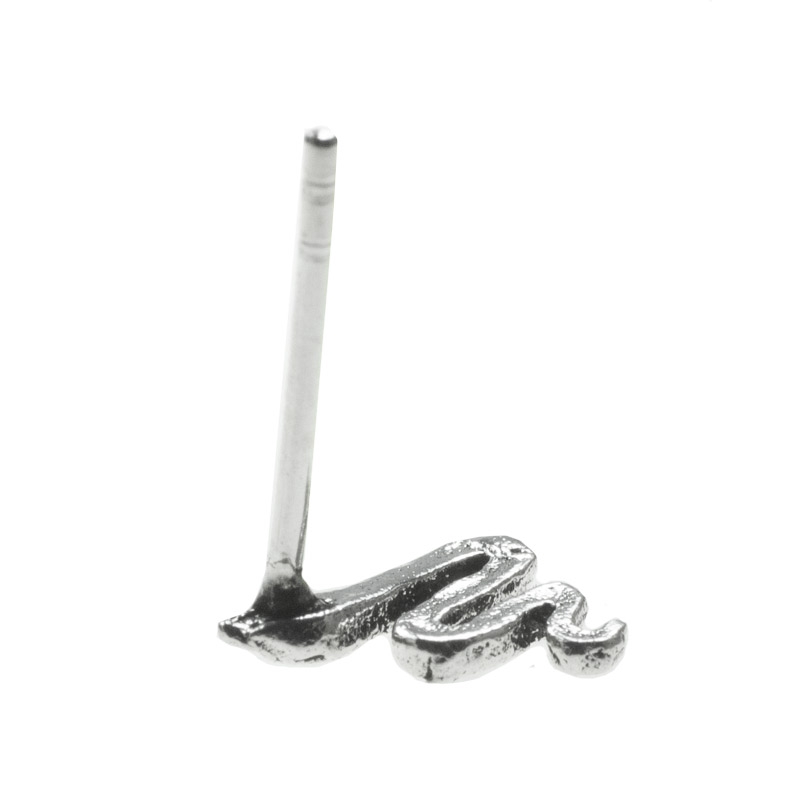 Pendientes mini serpiente Plata de Ley