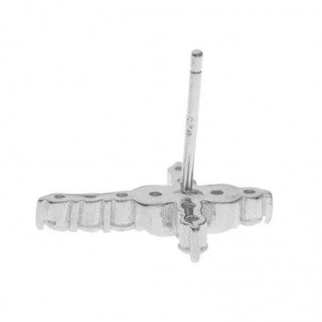 Pendientes cruz infinito Plata de Ley