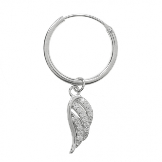 Aros con ala Plata de Ley 2