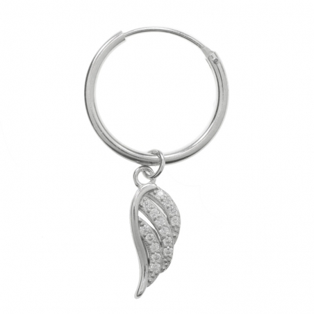 Aros con ala Plata de Ley