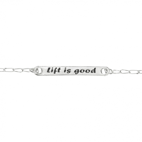 Pulsera Lift is good Plata de Ley