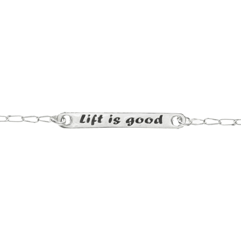 Pulsera Lift is good Plata de Ley