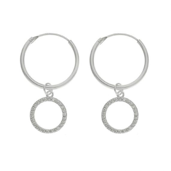 Aros con colgante Karma