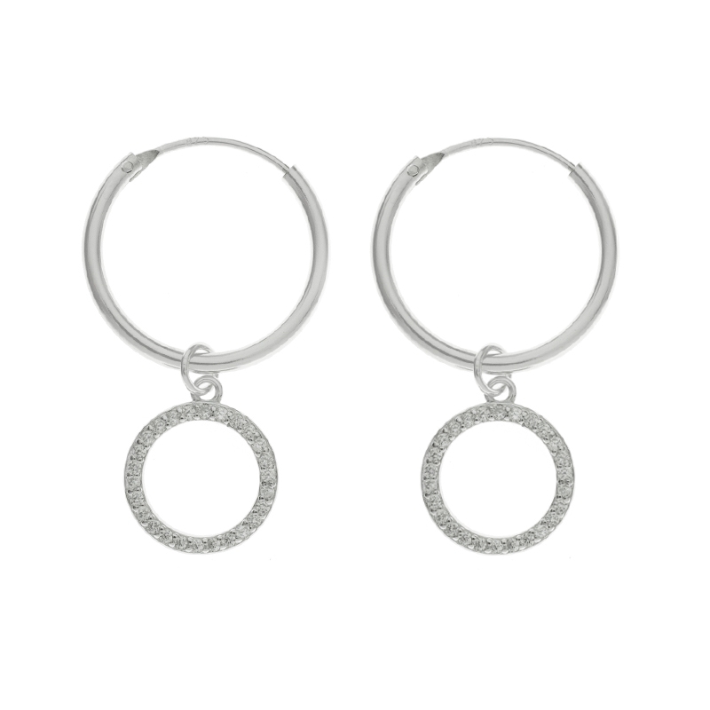 Aros con colgante Karma