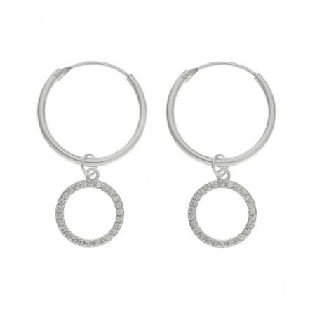 Aros con colgante Karma