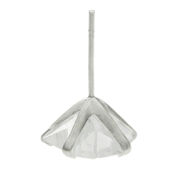 Pendientes estrella circonita Plata de Ley 2