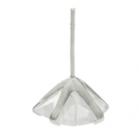 Pendientes estrella circonita Plata de Ley