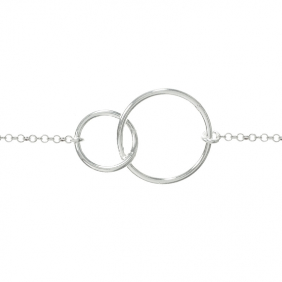 Pulsera doble Karma Plata de Ley