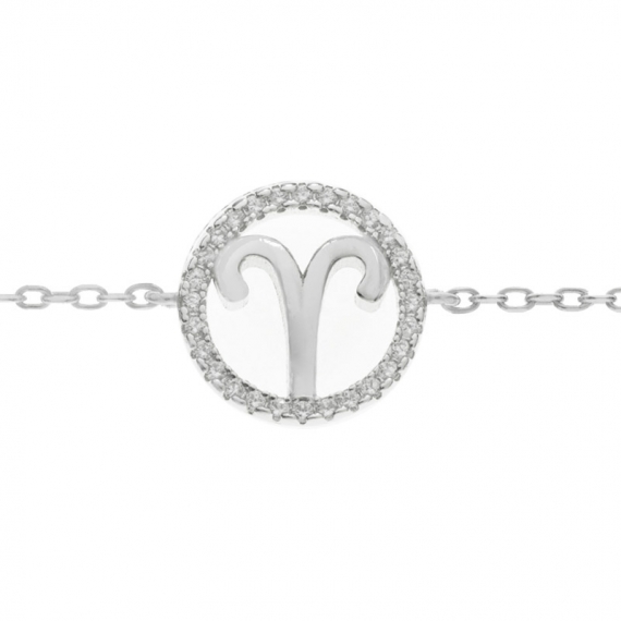 Pulsera Aries Plata de Ley