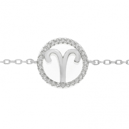 Pulsera Aries Plata de Ley