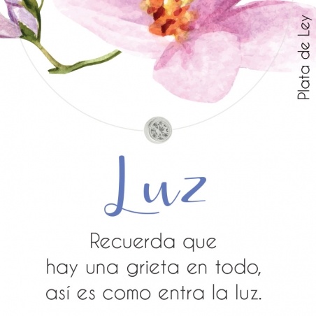 Collar punto de luz Plata de Ley