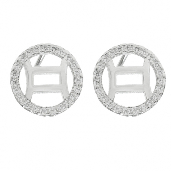 Pendientes Géminis Plata de Ley