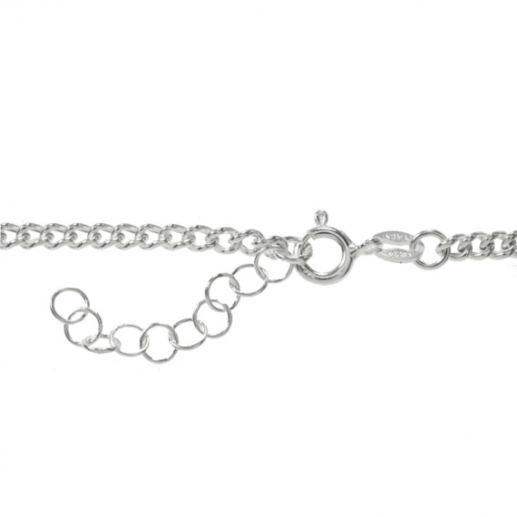 Cadena ajustable eslabón 1 + 1 Plata de Ley 2