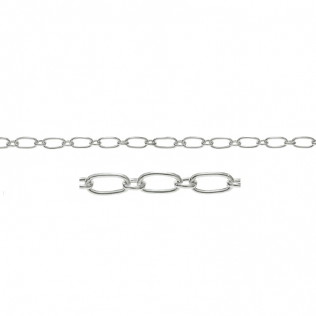 Cadena ajustable eslabón óvalo