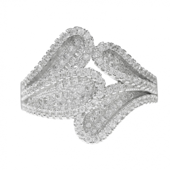 Anillo cuátro pétalos Plata de Ley