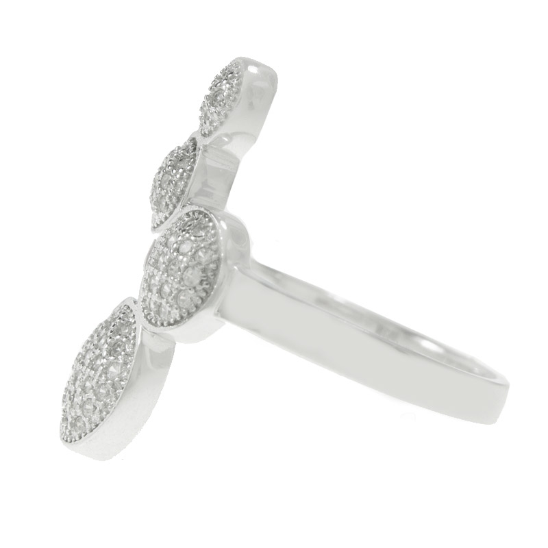 Anillo cuatro óvalos Plata de Ley