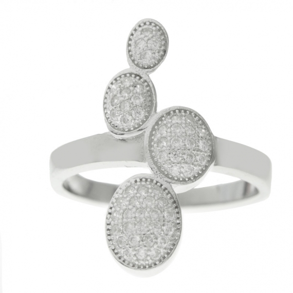Anillo cuatro óvalos Plata de Ley