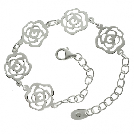 Pulsera eslabón rosa