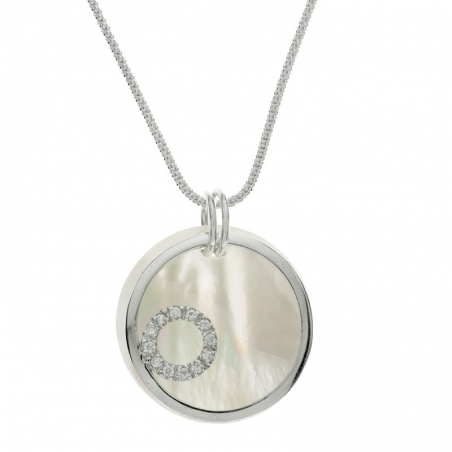 Colgante doble nácar Plata de Ley