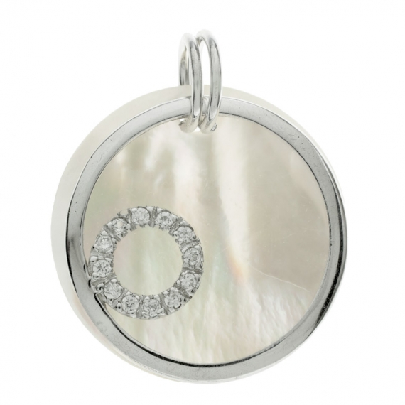 Colgante doble nácar Plata de Ley 2