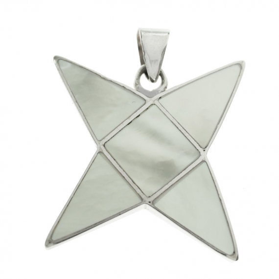 Colgante 4 puntas de nácar